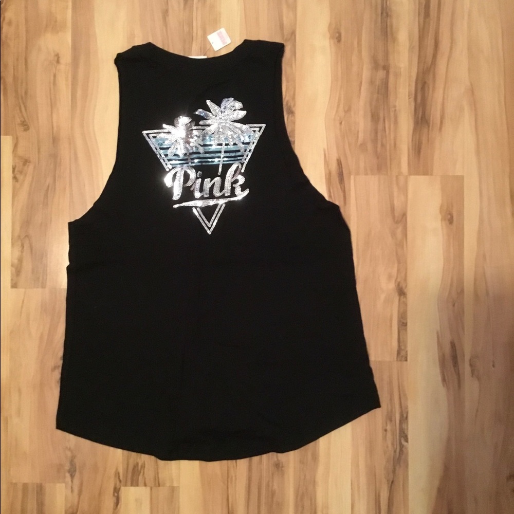 Pink Victoria Secret Sequence Tank Top NWT
